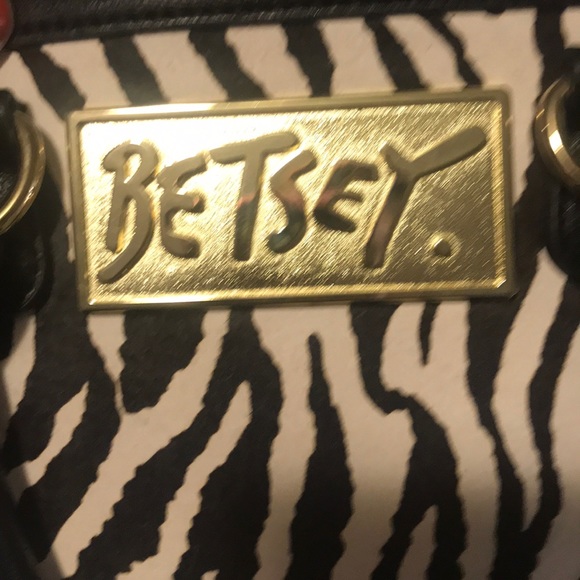 Betsey Johnson zebra satchel - Picture 3 of 8